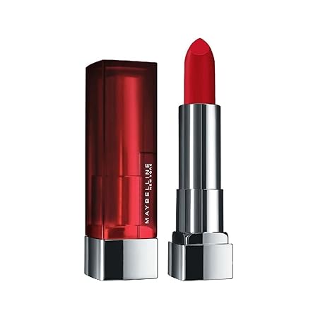 💋 Maybelline New York Color Sensational Creamy Matte Lipstick Review (640 Red Liberation, 3.9g)